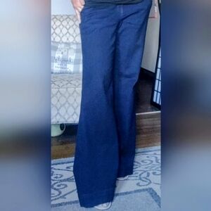 andeawy Stretch Elastizado Women's Boot Cut Jeans - Dark Blue